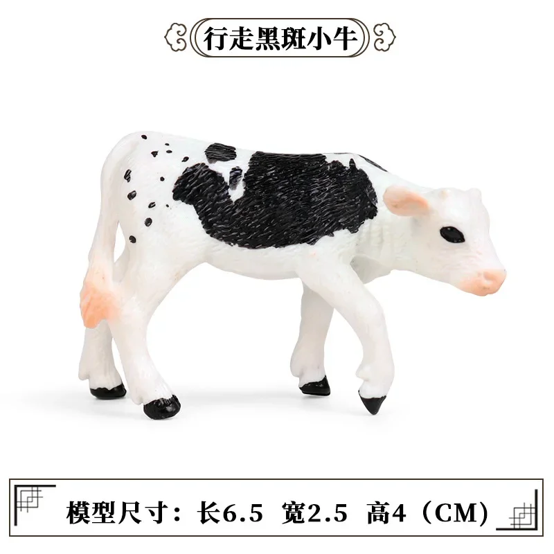 Simulazione fattoria Animale Pascolo Modello di mucca Bambola in miniatura Giocattoli per bambini Simpatico bovino Toro Acqua Bufalo Action Figure Figurine Regalo