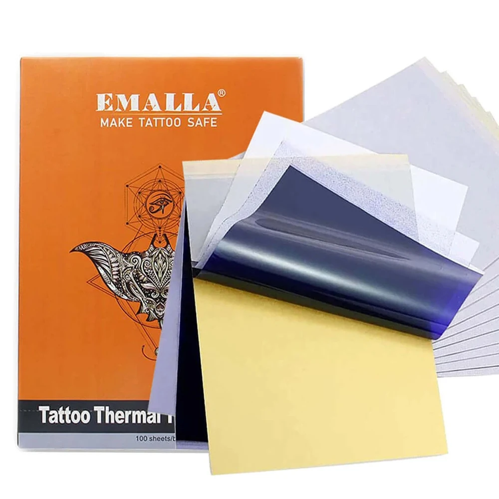 10/30/50/100pcs Tattoo Transfer Paper A4 Size Tattoo Thermal Copier Stencil Papers for Tattoo Transfer Machine Paper Accessories