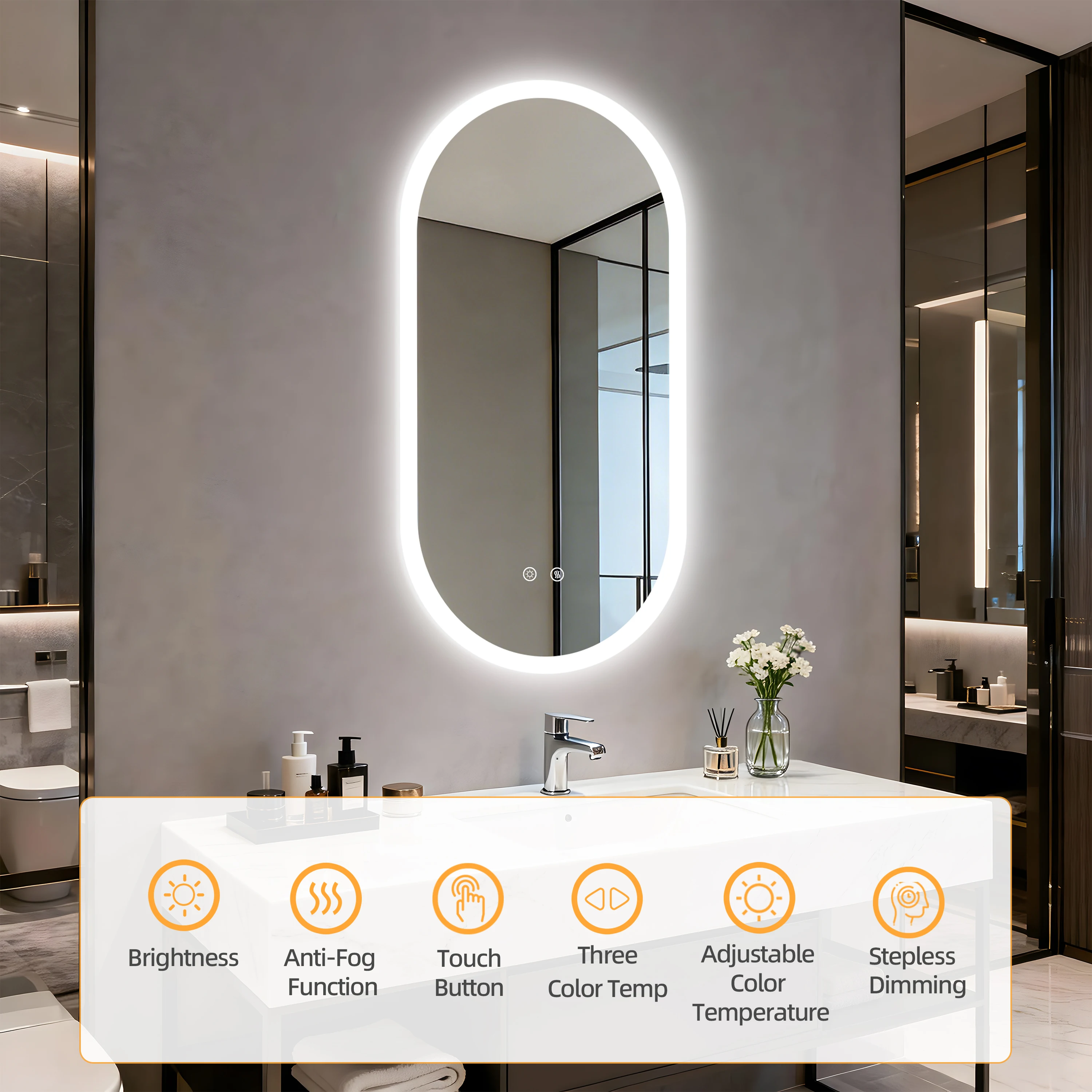 Thumbnail 4 - #35 Anti-Fog Bathroom Mirrors List of Top Picks