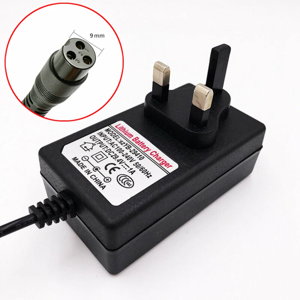 29.4V 1A Lithium Battery Charger Adapter For Self Balancing Scooter Wheel Electric Scooter Accessories Bicycle Parts EU US UK