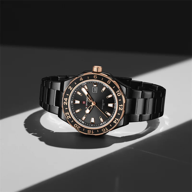 NAVIFORCE High Quality Man Watch Quartz 3ATM Waterproof Stainless Steel Watches for Men Casual Luxury Fashion Wristwatches 2025