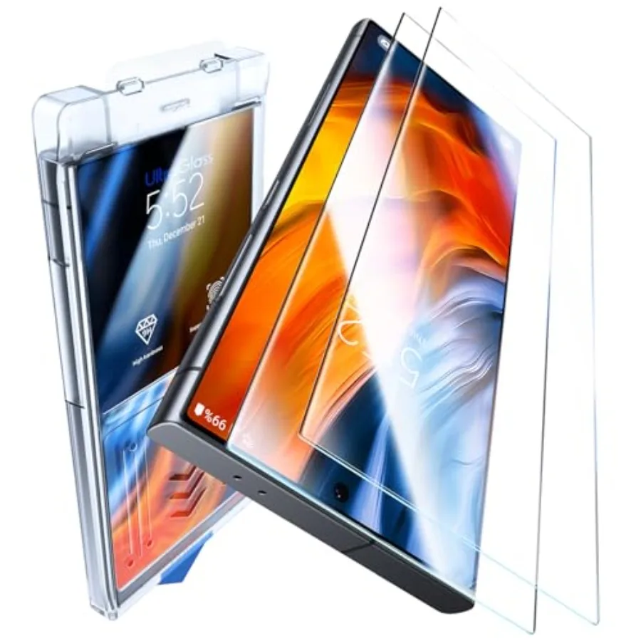 

Unbreak Top 9H+ Glass for Samsung Galaxy S24 Ultra Screen Protector [Military Grade Shatterproof and Longest Durable] Screen Pr