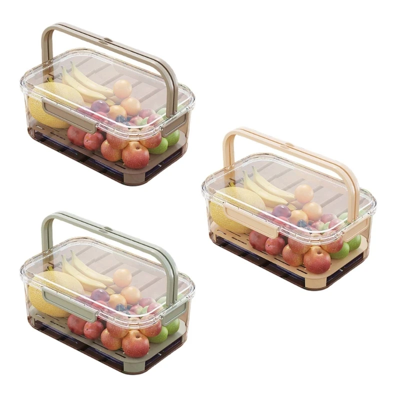 Q1JB Organizers Heat Resistants Storage Box Case Convenient Crisper Container with Lid Kids Lunch Box for Daily Use