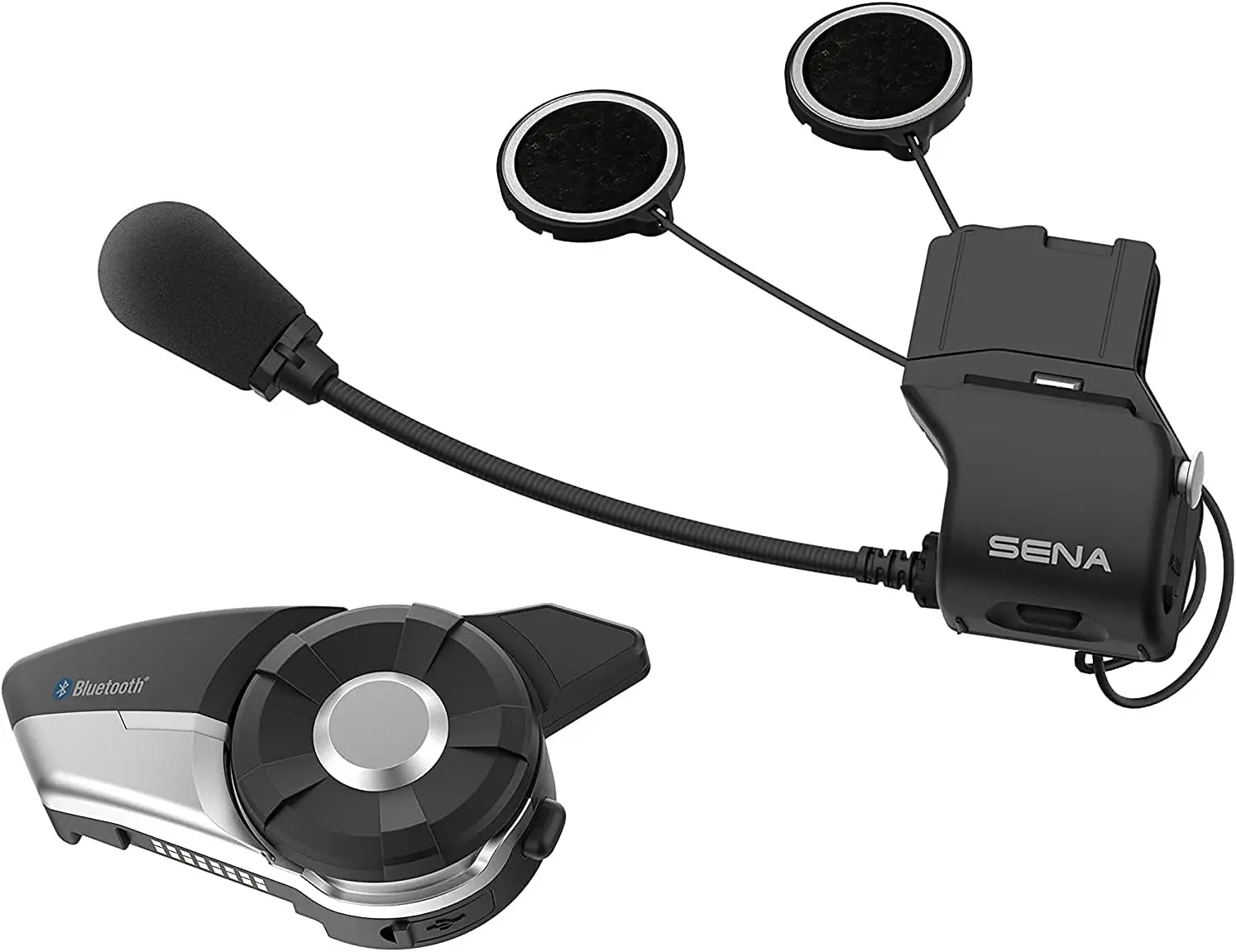 Motorcycle Bluetooth Headset Communication System with HD Speakers,Black