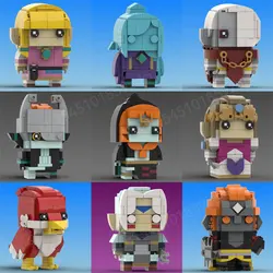 Конструктор Moc Zeldaed Brickheadz, Боевая фигурка принцессы, игрушка-конструктор, подарок на день рождения