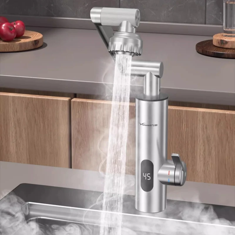 Instant Electric Faucet - Quick-Heating, 360° Swivel, Kitchen/Home Use, Hot & Cold Dual Mode