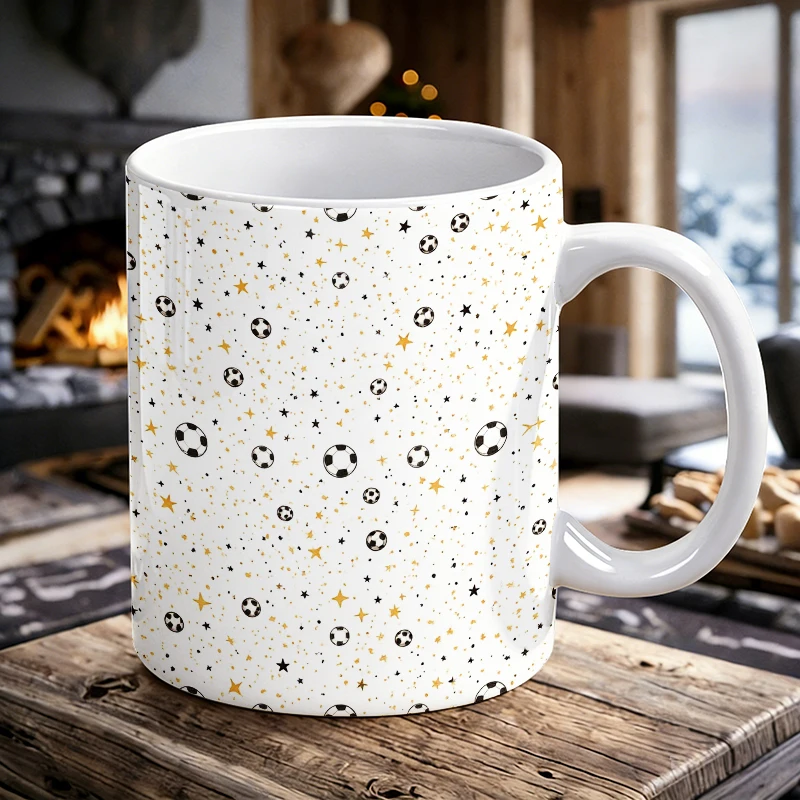 Starry Soccer Sizzle A Pattern of Passion for the Pitch Mug with a bottle opener function of 2026 Major Football Event