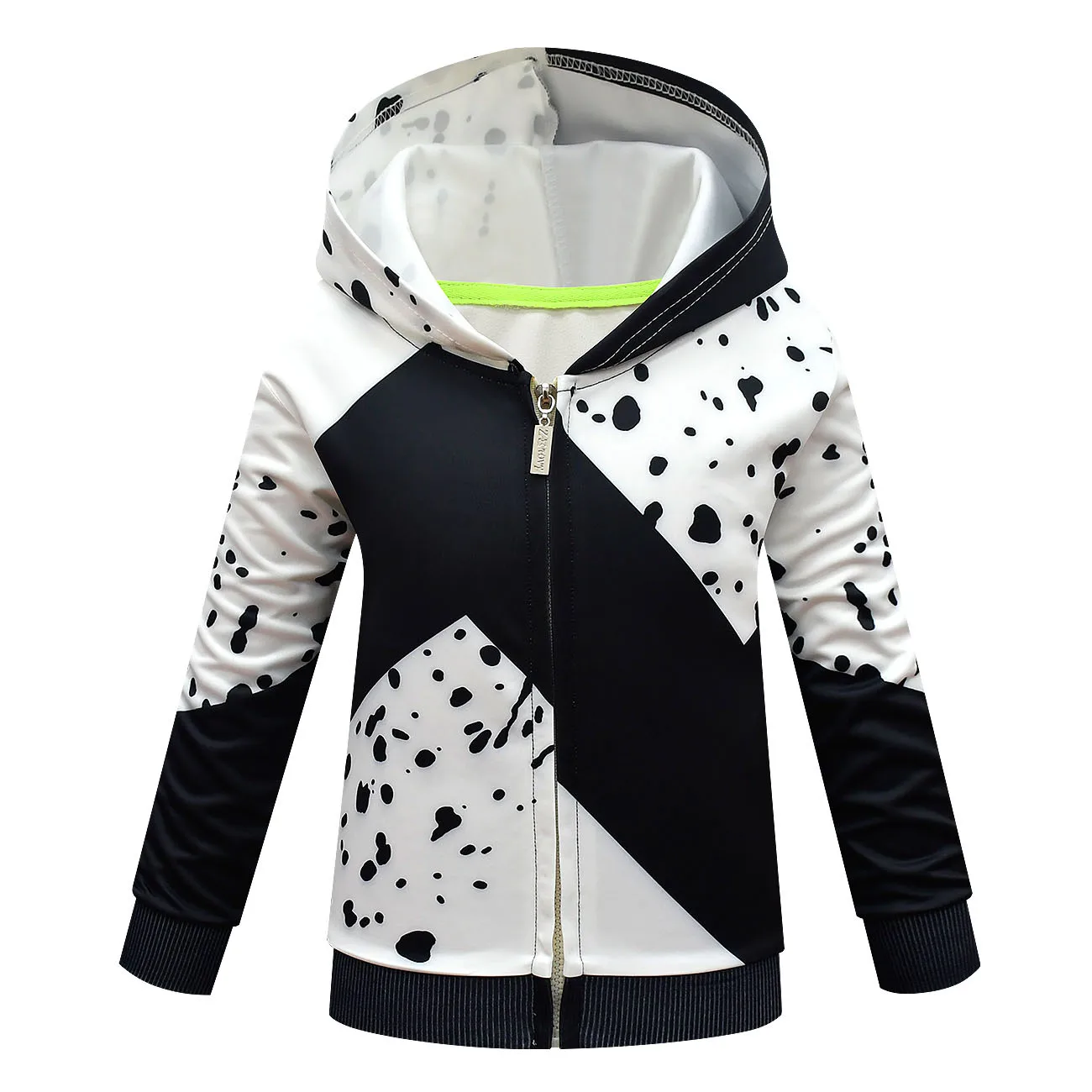 Girls Cartoon Cruella Winter Children Coat Kids Girls Cute Fashion Kids Jacket Coat Outerwear Clothes Sweatshirt