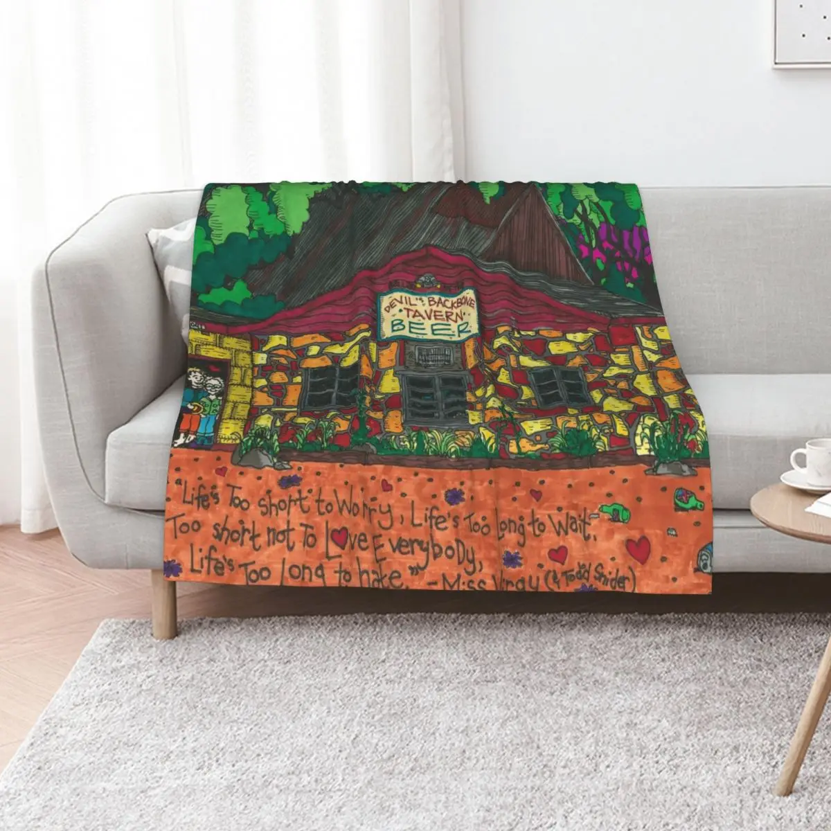Devil's Backbone Tavern Tribute Throw Blanket christmas decoration for sofa anime Bed covers For Baby Soft Beds Blankets