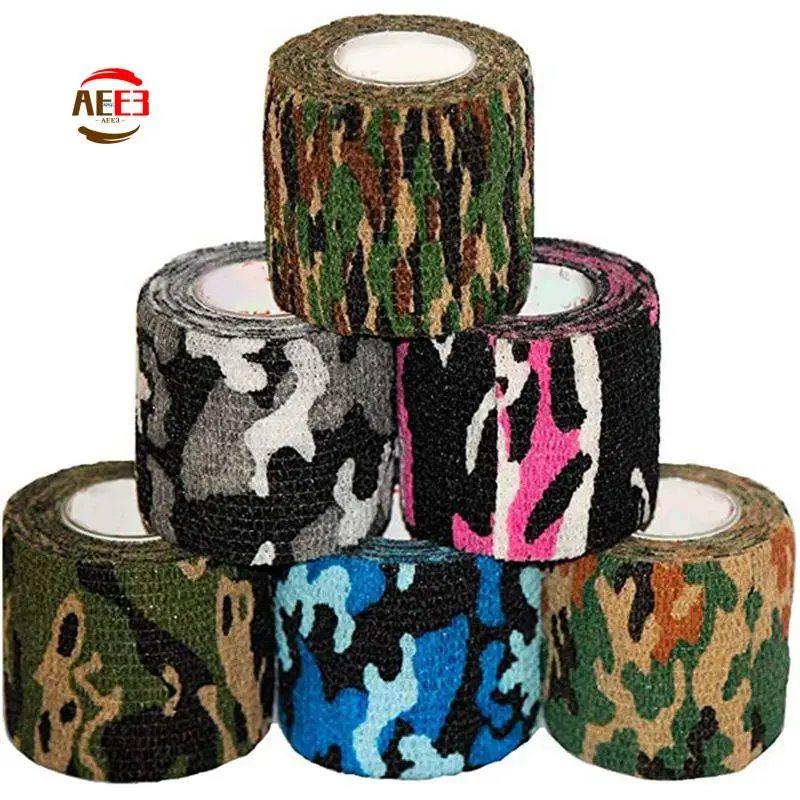 AEE3-24 Roll Wrap Tape Bulk (Assorted And Camouflage Colors Random) Vet First Aid Tape Self Adhesive Adherent