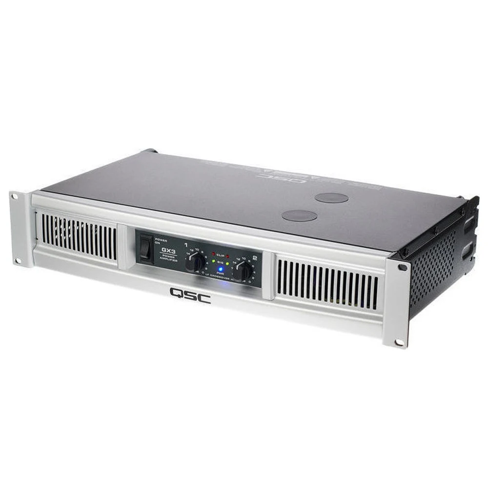 GX3 مضخم صوت احترافي ذو قناتين مع حماية للحمل ، مفتاح كروس