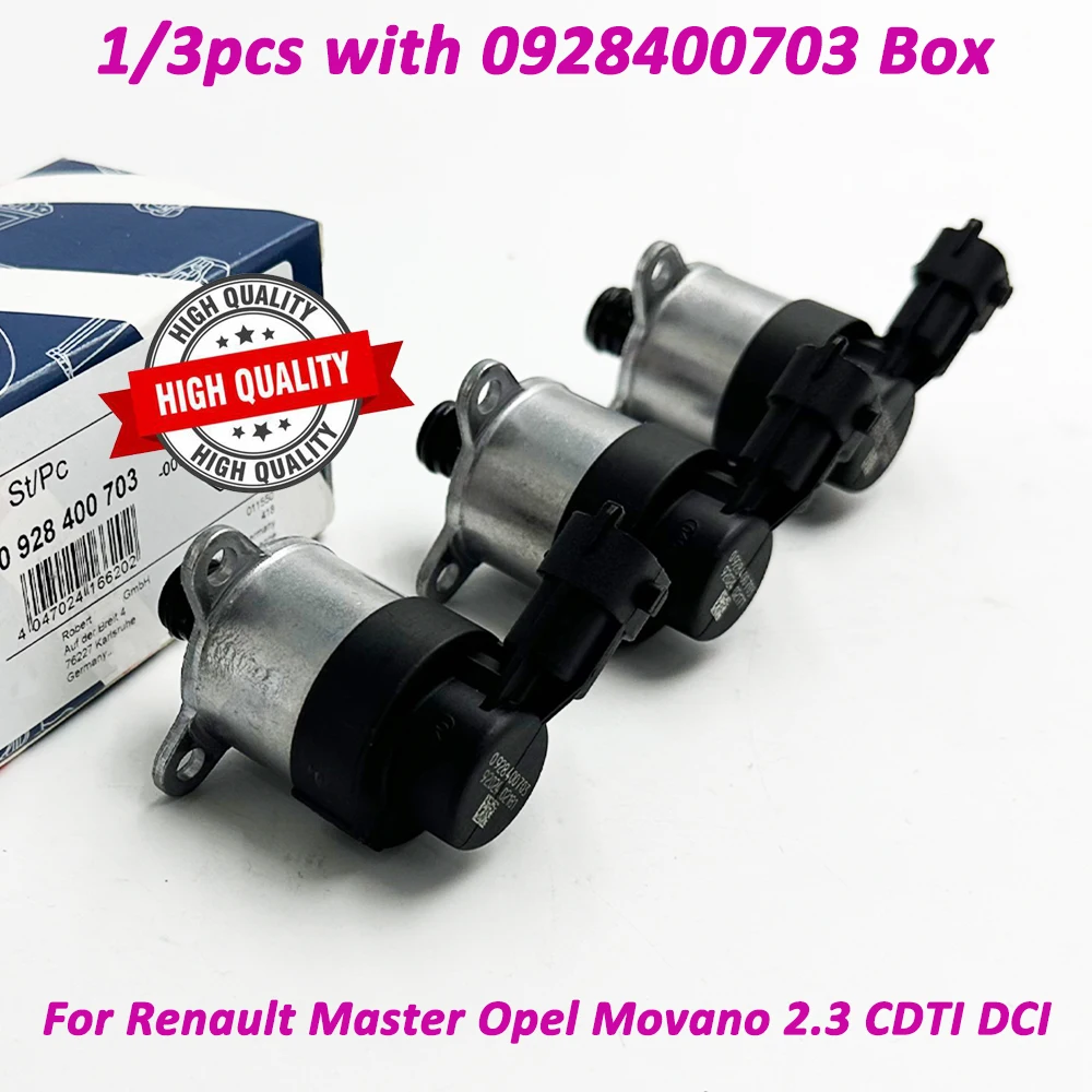 

1/3PCS 0928400703 Diesel Fuel Rail Pump Pressure Control Valve Regulator For Opel Movano VOLGA GAZEL 2.7TD 928400703