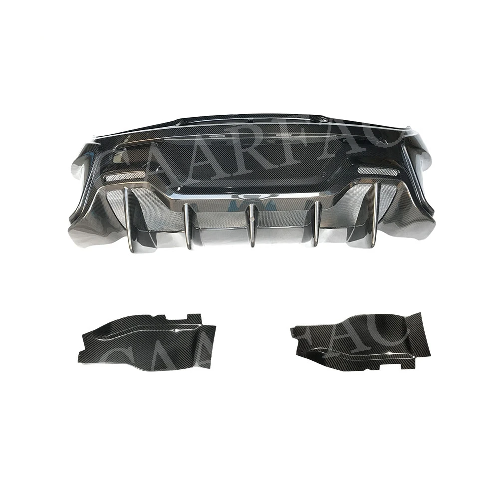 Dry Carbon Fiber Rear Bumper Diffuser Side Splitters Flaps For McLaren 540C 570S 570GT 600LT Bumper Spoiler Body Kits