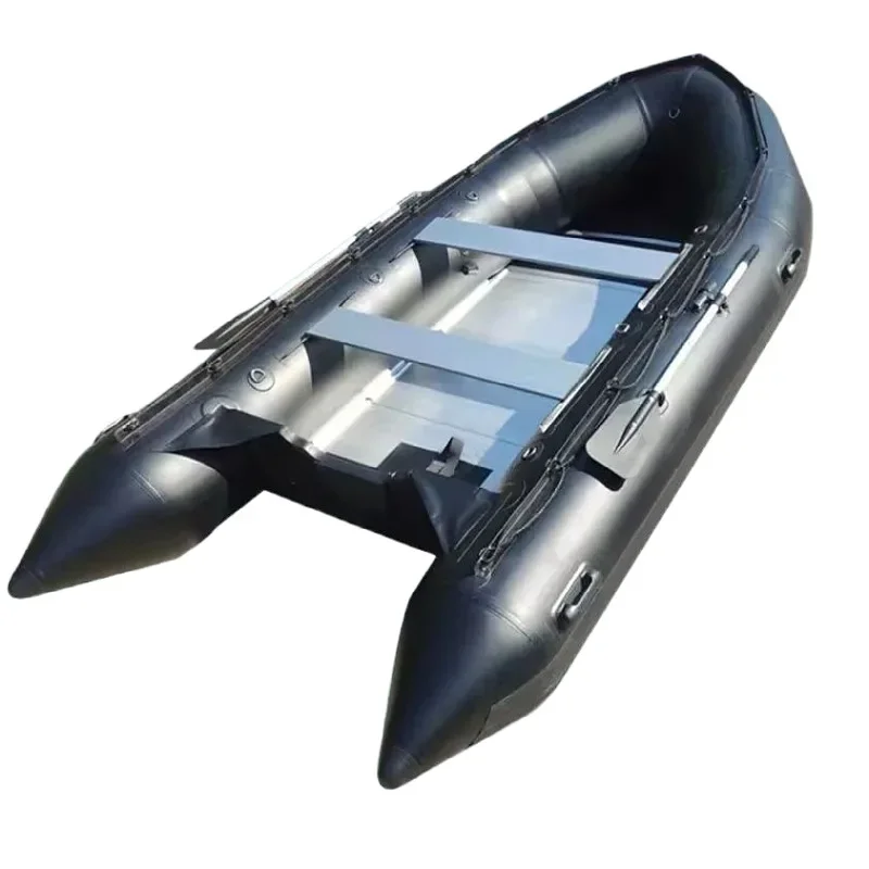 2023 Factory High Quality Supply Flood Control Emergency Aluminum Bottom Inflatable Rubber Boat Lifeboat Kayak