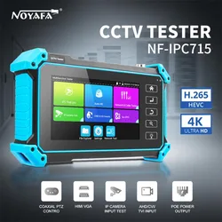 NOYAFA Nf-IPC715 CCTV Tester 5Inch 4K 1920x1080P 8MP AHD CVI TV SDI With HDMI VGA RJ45 Input Monitor IP Camera Tester CFTV Test