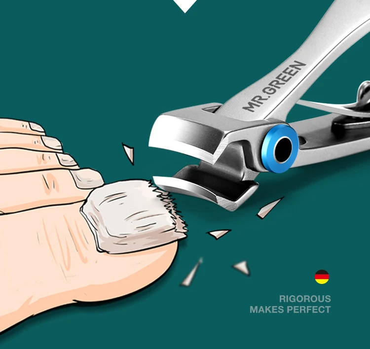 MR.GREEN Nagelknipser mit breiter Öffnung, Nagelwerkzeug aus Edelstahl für dicke und harte Nägel – Detail 3
