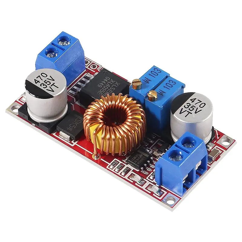 DT51 XL4015 DC-DC Step Down Charging Board, 5A CC CV Buck Converter 8-36V to 1.25-32V Voltage Regulator, 50 Pack