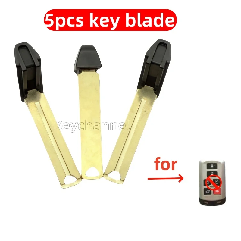 

keychannel 5pcs/lot Car Smart Key Blank Keyless Fob Blade Emergency Insert Door Blade TOY40 Blade for Toyota Sienna 2011-2019