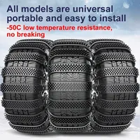 Car Snow Chain Tyre Chain 10/1PCS Urethane Set Wheel Ties Belts Tires Chains Winter Anti-Slip Chain Anti Skid Snow Emergency