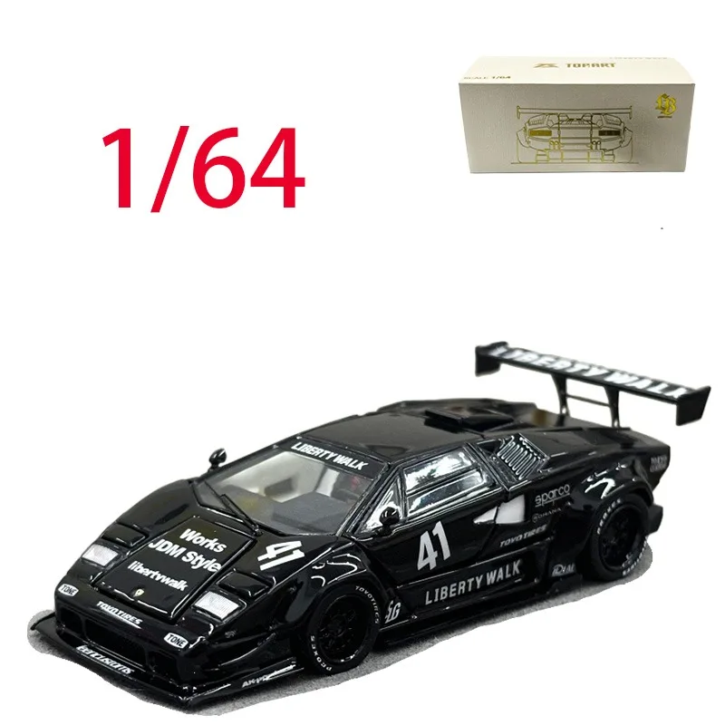 

TopArt Diecast 1/64 Scale Liberty Walk Countach #41 Alloy Car Model Toys for Boys Gift Collection Display