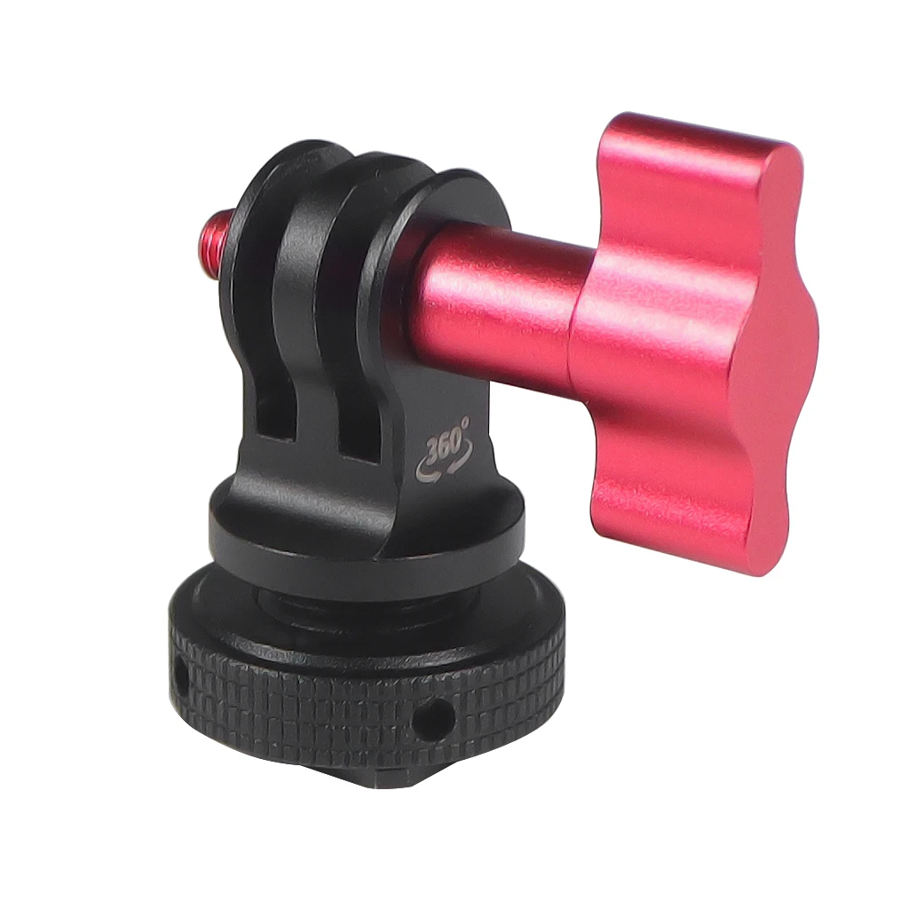 Kaltschuhhalterung Schnellwechseladapter M5 Schraube für Insta360 X4 für Gopro OSMO 360 Action 5pro Kameraständer Halterung Lichthalter – Detail 1