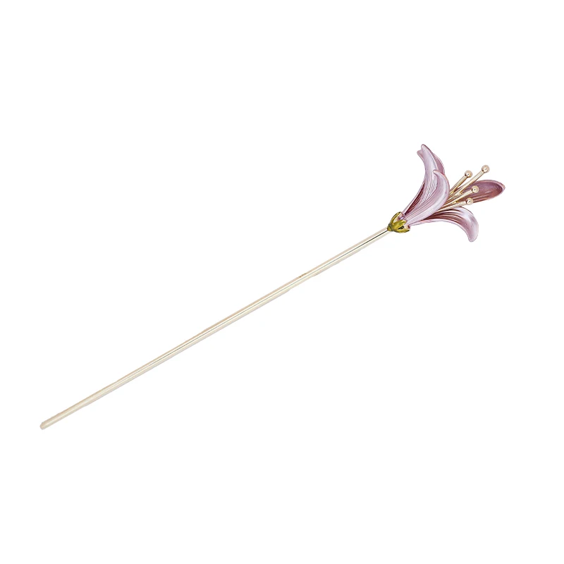 

Elegant tulip hairpin women's high-end exquisite court step hairpin headdress 2024 new temperament disc hair hairpin