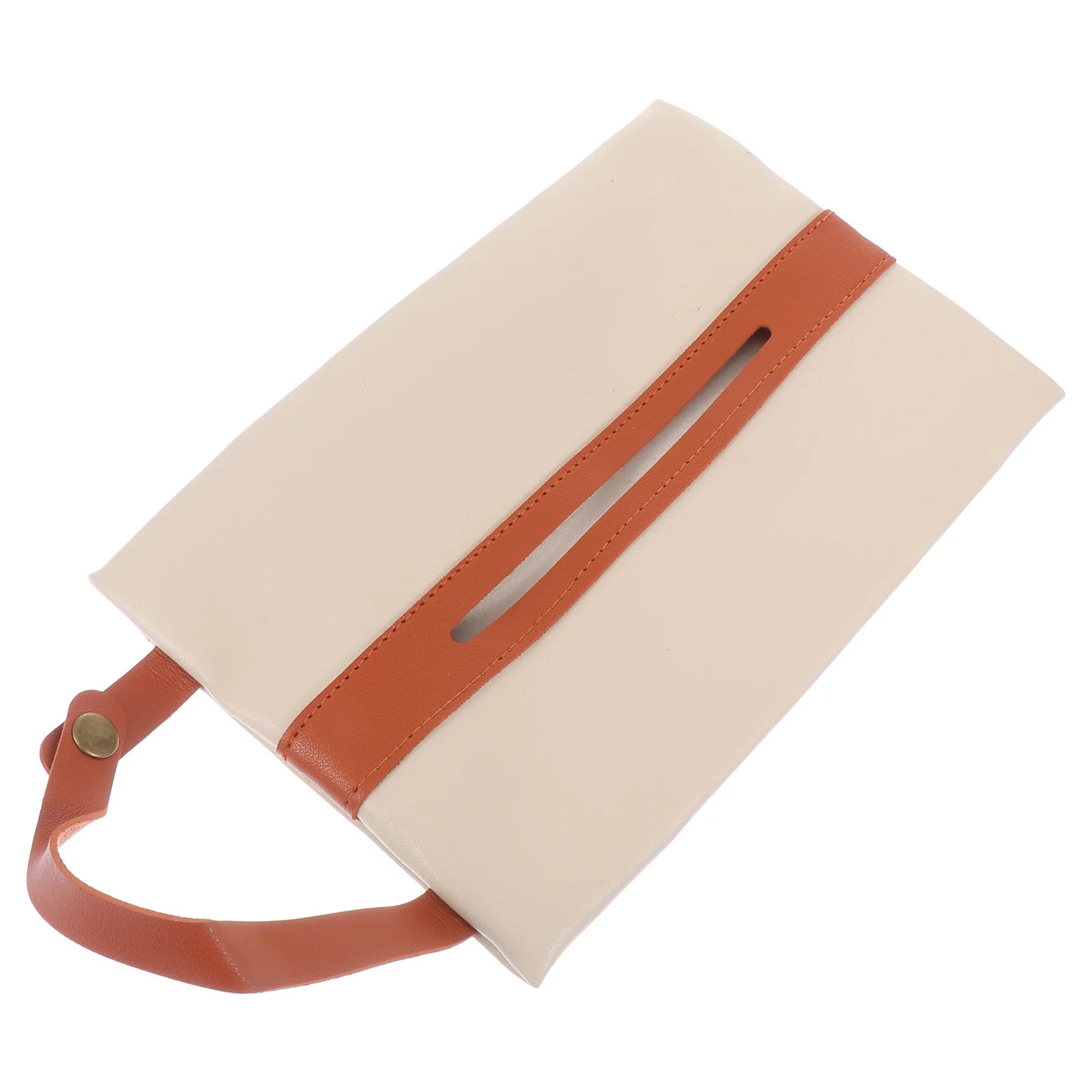 

Tissue Use Napkin Holder Interior Hanging Simple Design PU Material Space Saving Safe Driving Car Accessories