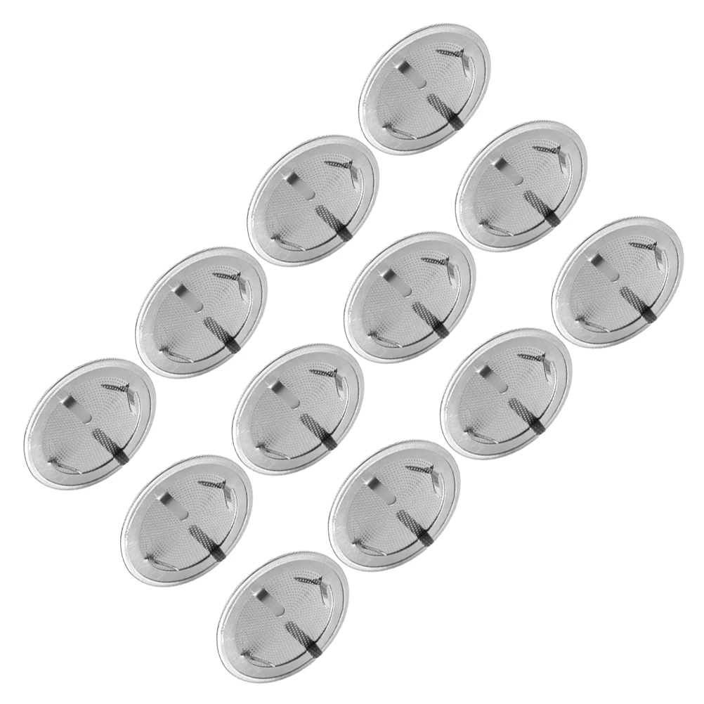 

12 Pcs Tea Filter Mesh Stainless Steel Strainers Non Deformable Loose Leaf Coffee Seasoning Travel Tea