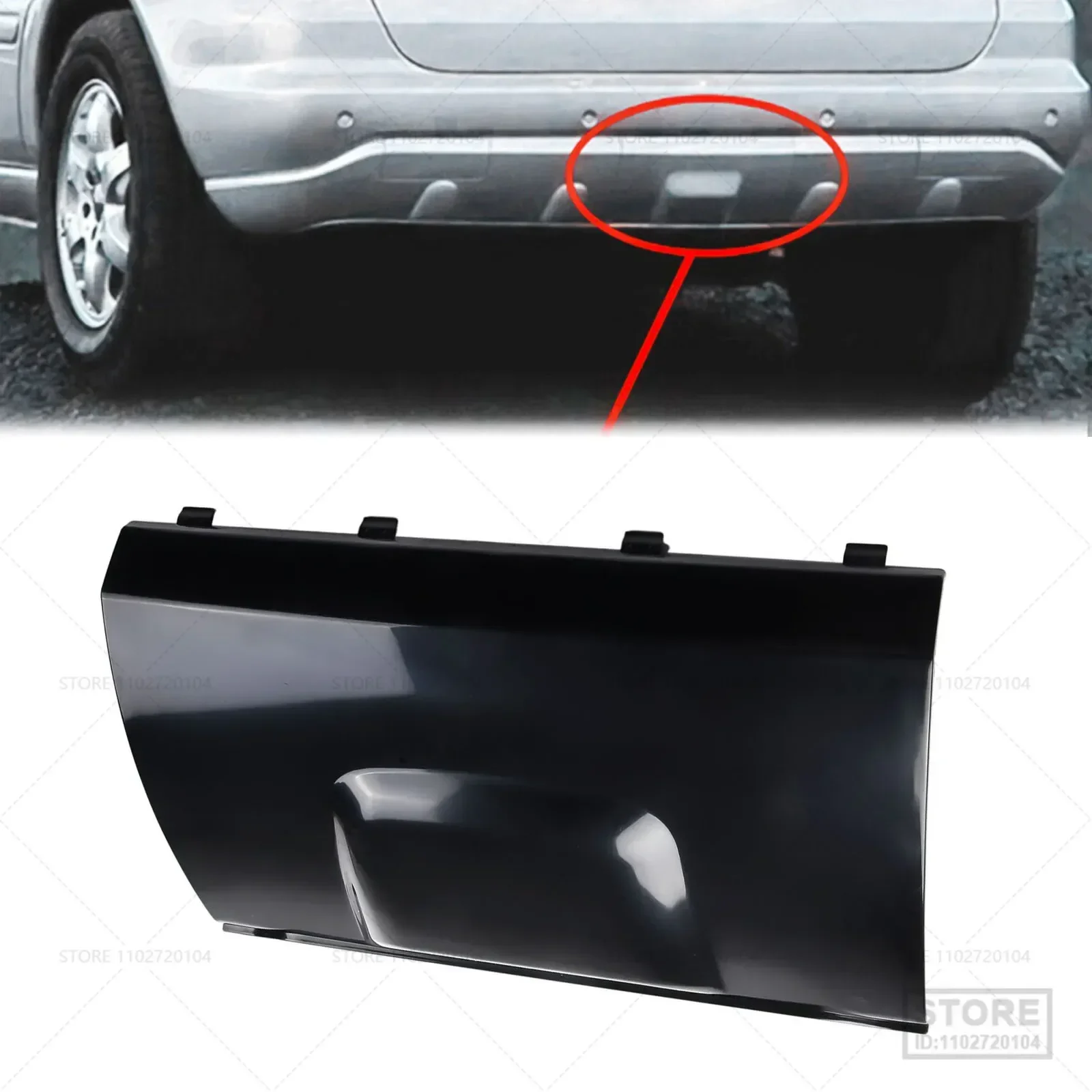 1pc Car Rear Bumper Tow Hook Cover A1638801105 for MERCEDES for Benz M CLASS W163 1998 1999 2000 2001 2002 2003 2004 2005