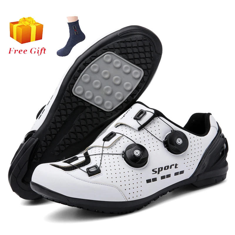 

Men's cycling sneakers with cleats Speed cycling Shoes for women, rubber soled cycling shoes Spd Shoes Cycling Flat Pedal Shoes