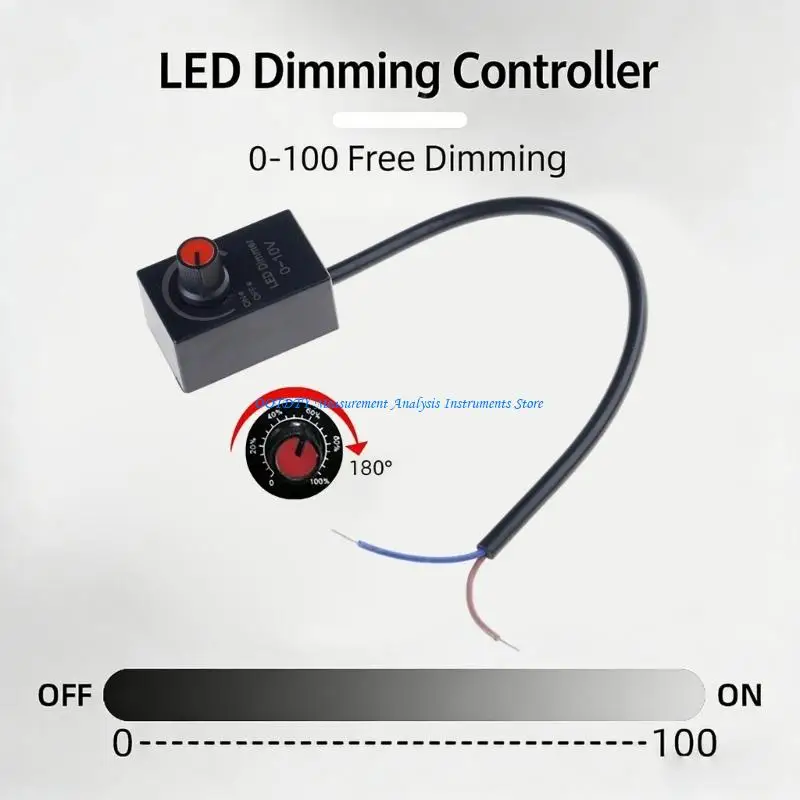 367D High Efficiency 0-10V LED Dimmer Supporting 5-100 Smooth Brightness Regulation