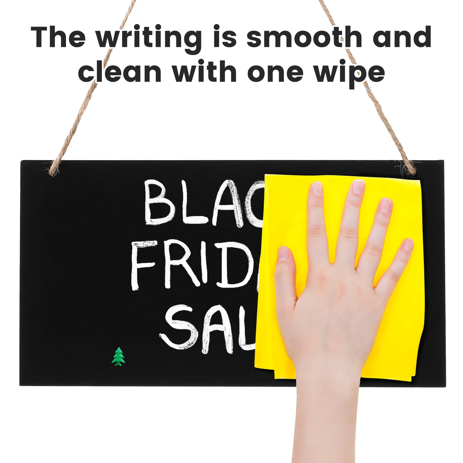 Regular Chalks Makers Blackboards Display for Message Display Signage Wooden Erasable Chalkboards