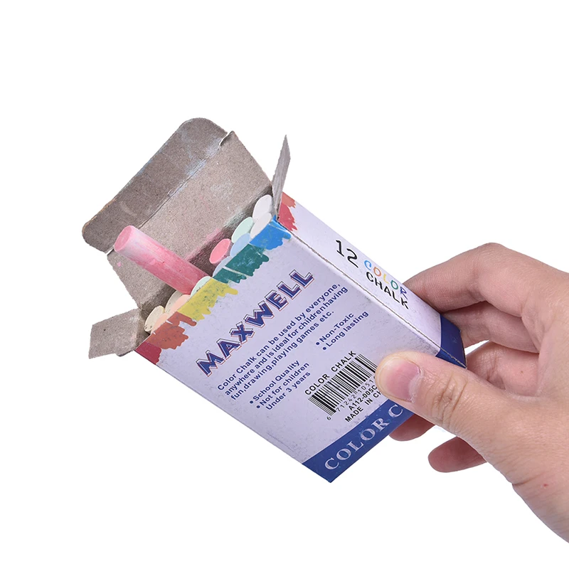 12 unids/lote de tizas sin polvo, tizas de dibujo para accesorios de pizarra