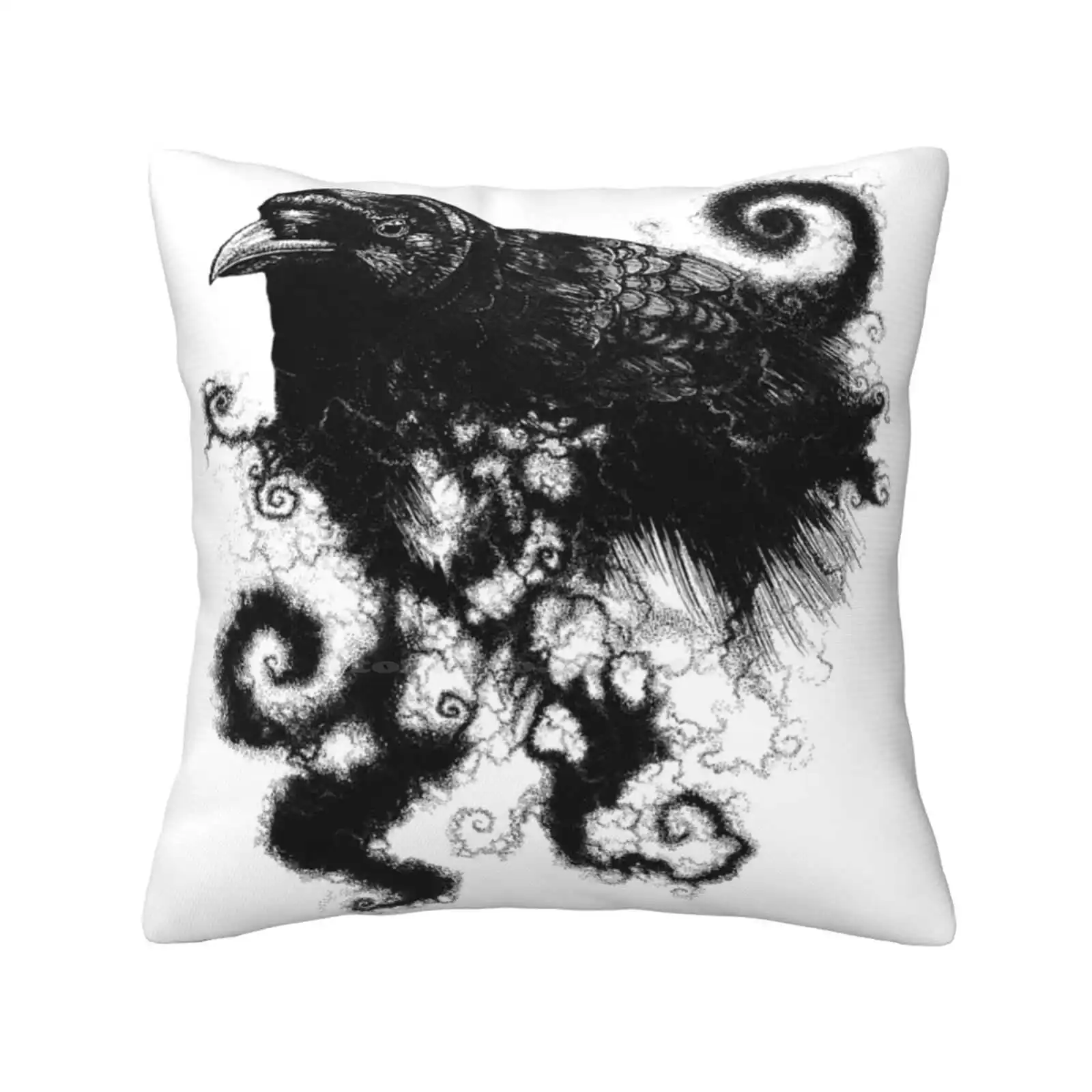 Weather The Crows Pillows Case Bedroom Home Decoration Crow Birds Raven Cool Spooky Weird Ink Tattoo Goth Horror