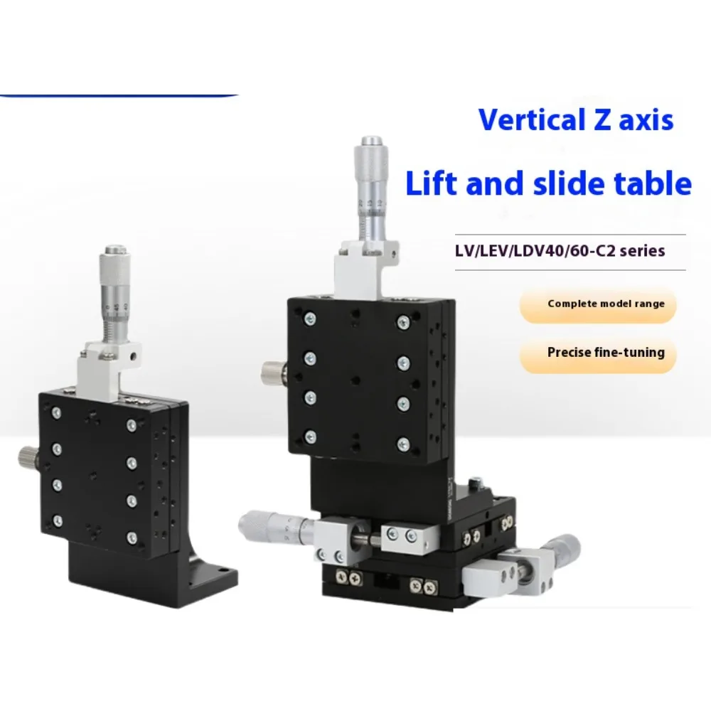 XYZ Axis Precision Adjustment Stage Z-Axis Displacement Platform Micrometer Slide with Lock