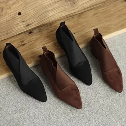 Women's Loafers Luxury Elegant Artificial Leather Casual For Women 2024 Comfortable Outdoor Fashion Low Heels Pointed Toe Shoes