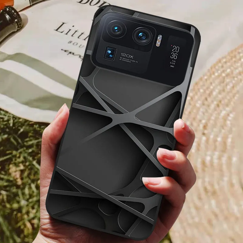 For Xiaomi Mi 11 Ultra Case 6.81 inch Soft TPU Silicone Back Cover For Xiaomi Mi 11 Ultra Phone Cases 11Ultra Black Bumper - Image 5