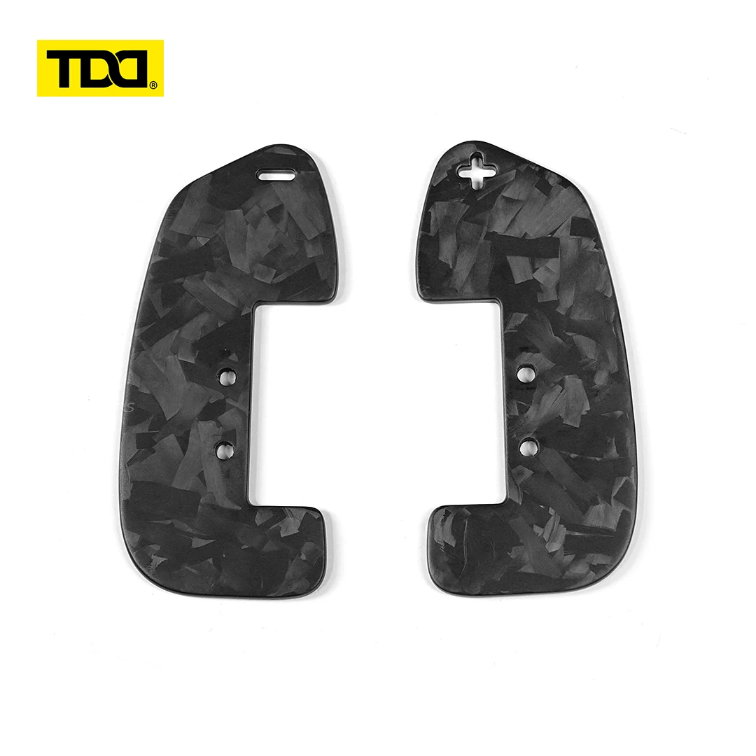 Carbon Fiber Spare Paddle Pads (No Base) Non-Blocking Turn Signal/High Beam Lever (Only Fit for Our Magnetic Shift Paddle Base)