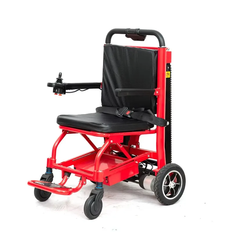 Escalera eléctrica para subir escaleras, máquina de dos ruedas para transportar pacientes, subir escaleras, silla de ruedas, escaleras sobre orugas plegables