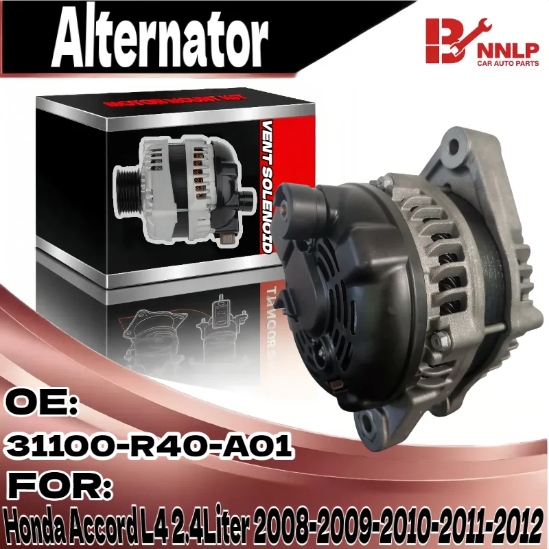 

Alternator for Honda for Accord 2.4L 2008-2012 for Acura for TSX 2.4L 2011-2013, 130Amp/12Volt High Output Alternator Replaces