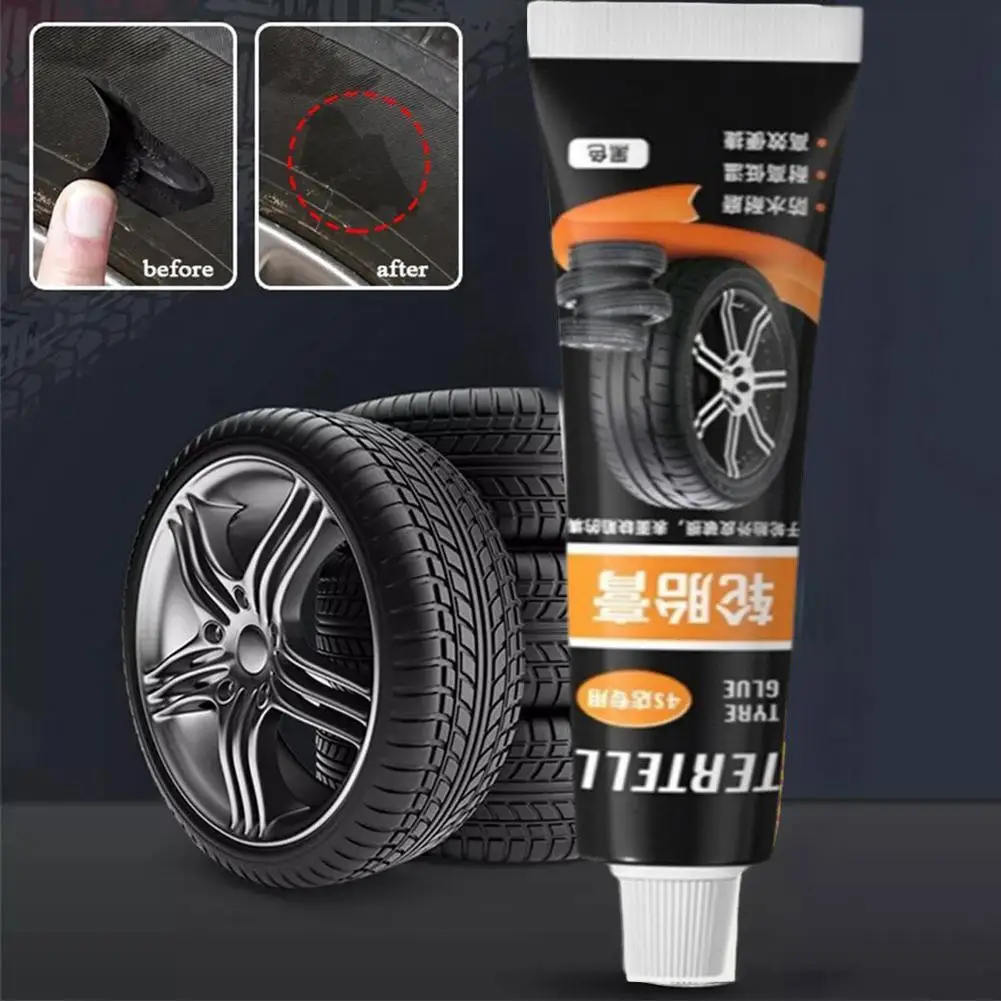 30 ml schwarzer Reifenreparaturkleber, flüssiger, robuster, verschleißfester, nicht korrosiver Gummikleber für Werkzeuge zur Reparatur von Motorradreifenpannen – Detail 6
