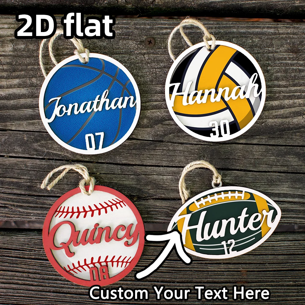 1 قطعة سلسلة المفاتيح الرياضية المتعددة المخصصة شخصية حلقة رئيسية البيسبول كرة القدم كرة السلة الكرة الطائرة هدية عنصر واحد