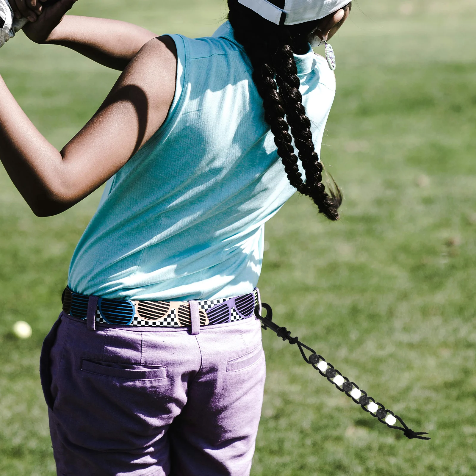 

2Pcs Golf Counters Wrist Style Plastic Beads Chain BlackWhite Golfs Counter Bead Golf Accessories Stroke Counter