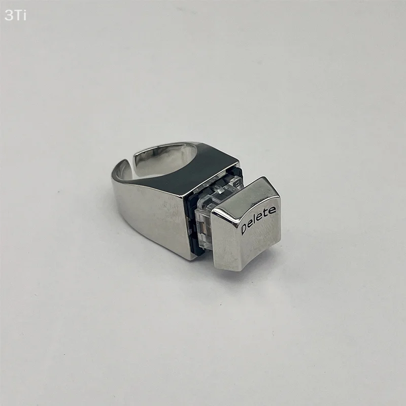 الإبداعية حذف حلقة لوحة المفاتيح حذف كل شيء تظهر الدولة العقلية الضغط حلقة افتتاح خاتم قابل للتعديل هدية