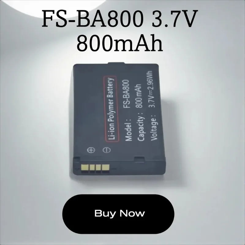 

Brand New High Quality FS-BA800 3.7V 800mAh Rechargeable Lithium Battery For FS-GT2B FS-GT3C Remote Control