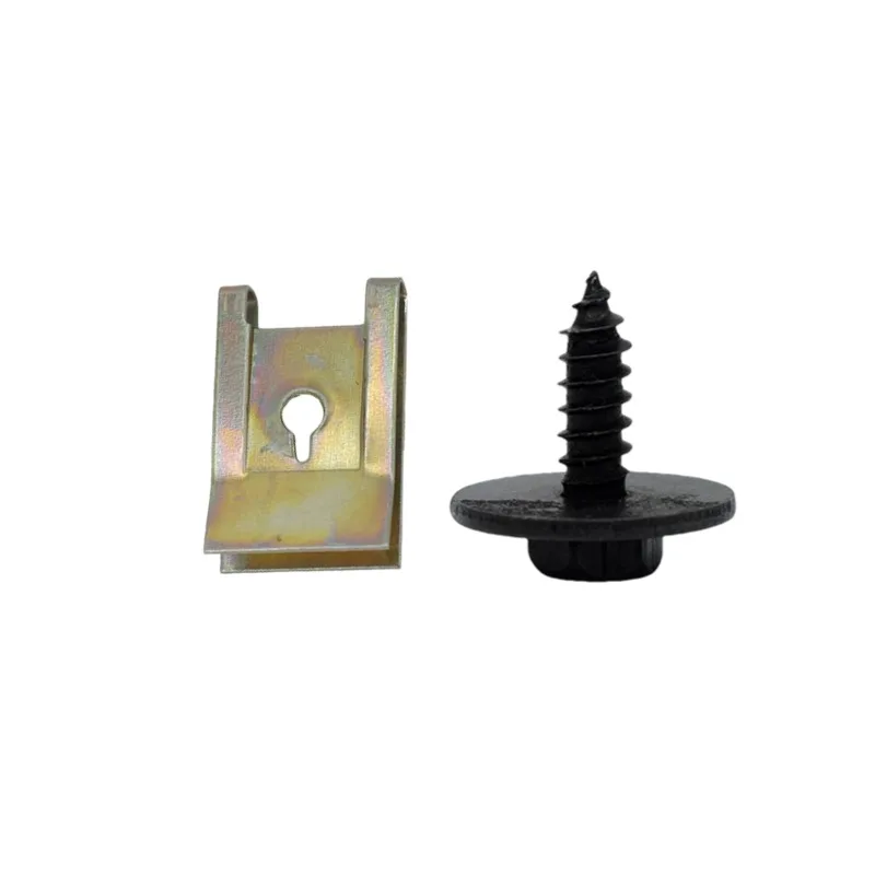 Plaques de protection de moteur de châssis BMW, garde-boue, vis de pare-chocs, joints de serrage en forme de U, 40 pièces