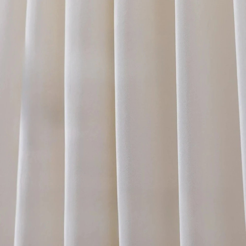 

Modern White Curtains for Living Dining Room Bedroom Shading New Solid Color Simple Light Luxury Ins Style High-end Curtains