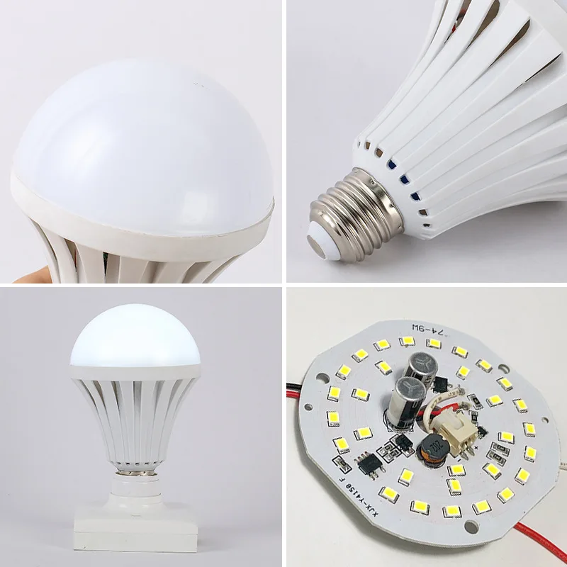 Smart Bulb E27 5W 7W 9W 12W LED  Emergency Light Rechargeable Battery Lighting Lamp for hotel market home decoration