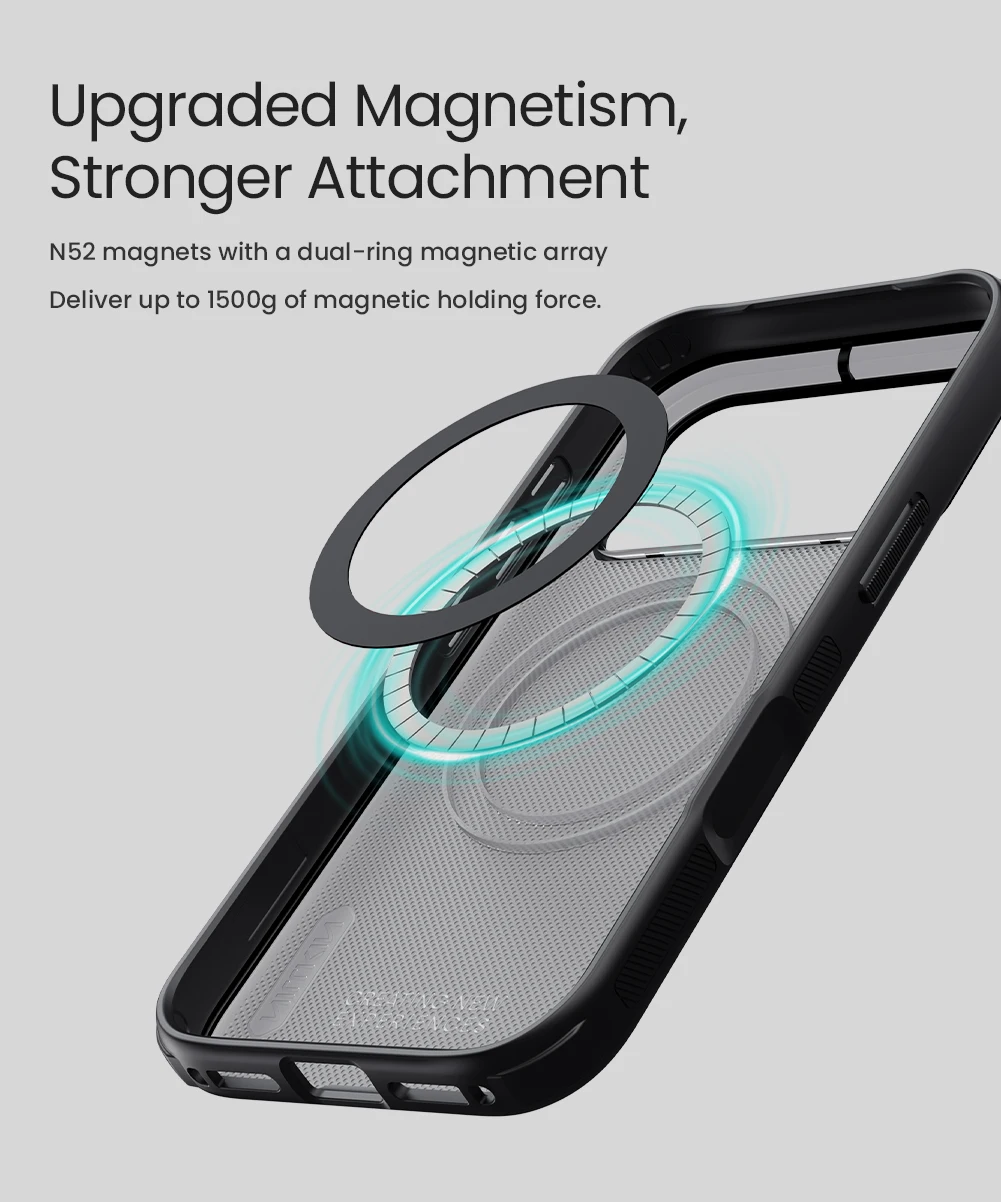 Für iPhone 18 Pro Hülle NILLKIN Passgenaue Hülle Magnetische Super Frosted Shield Matte PC-Abdeckung Für iPhone 17 Pro/18 Pro – Detail 8
