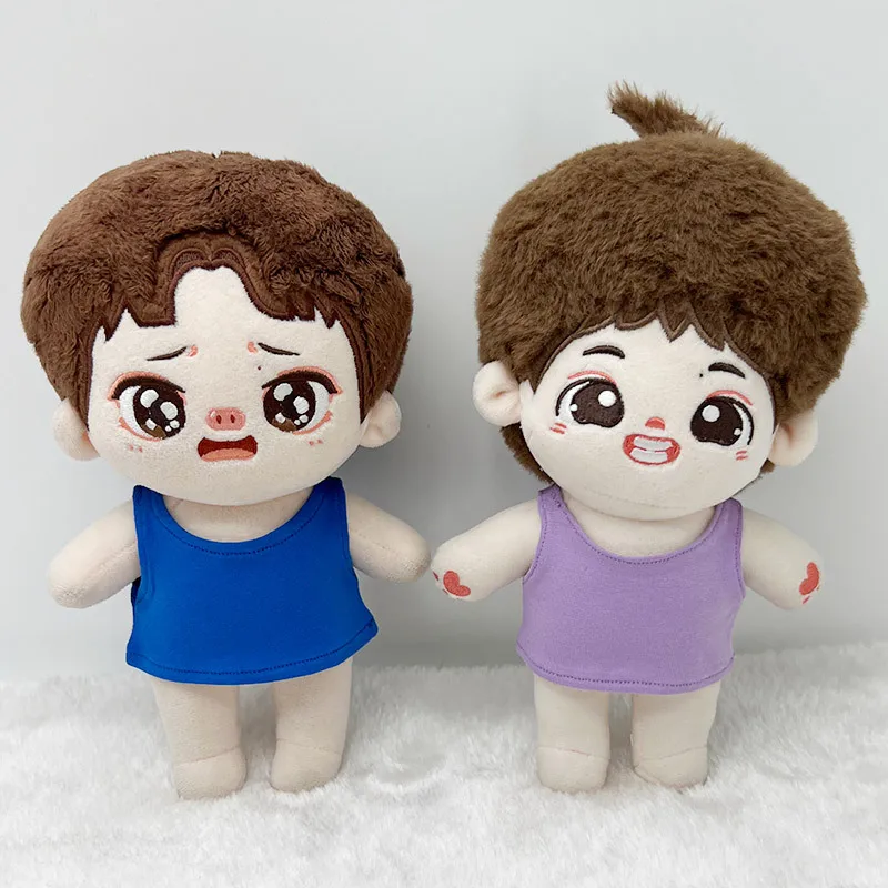 Ropa de peluche para muñecas, accesorios para ropa de muñecas Kawaii Labubu Idol, camiseta sin mangas, regalo DIY, 10/20cm